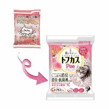 Tofukasu 爽快 Pee-圓片豆腐貓砂7L[香桃味] - Image 3