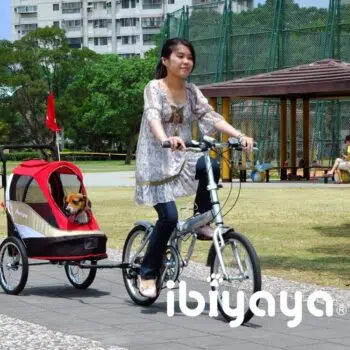 ibiyaya 二代兩用寵物推/拖車-紅(充氣胎) IBI-S980-R - Image 3