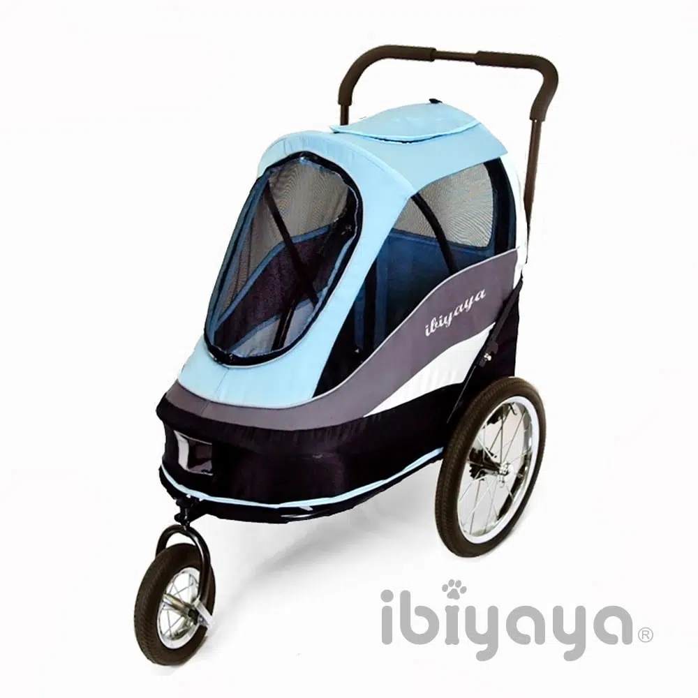Z ibiyaya 二代兩用寵物推/拖車-藍(充氣胎) IBI-S980-B - 圖片 1