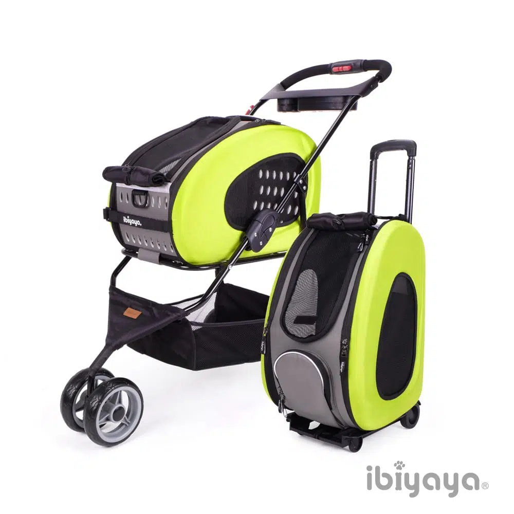 Z ibiyaya 五彩繽紛寵物推車提包組-綠 IBI-FS1009-G - Image 1