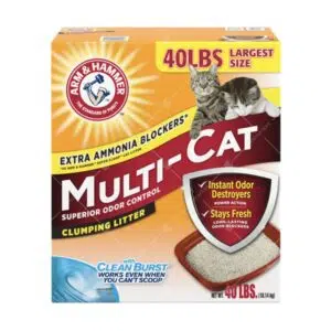 Arm & Hammer -特強凝結力配方貓砂40lb [Multi-Cat-紅]