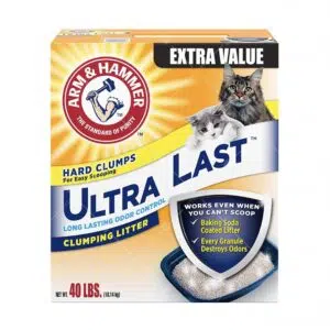 Arm & Hammer -長效持久除臭配方貓砂40lb [Ultra Last-白]