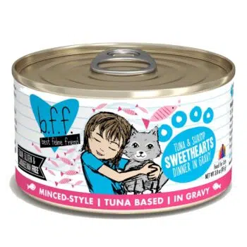 B.F.F 喵友系列 - Tuna & Shrimp Sweethearts 吞拿魚、蝦、肉汁 貓罐頭 156g