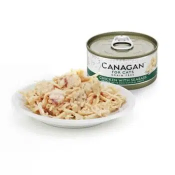 Canagan 原之選 - Chicken with Seabass 雞肉、鱸魚貓罐頭 (綠色) 75g - Image 2