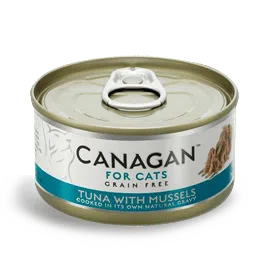 Canagan 原之選 - Tuna with Mussels 吞拿魚、青口貓罐頭 (綠色) 75g