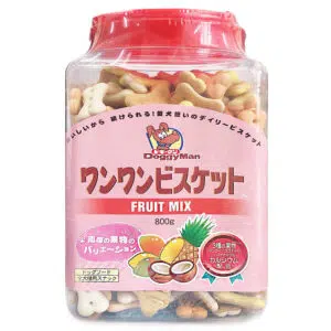 DoggyMan – Fruit Mix 雜果夾心潔齒骨型餅 800g # 168266