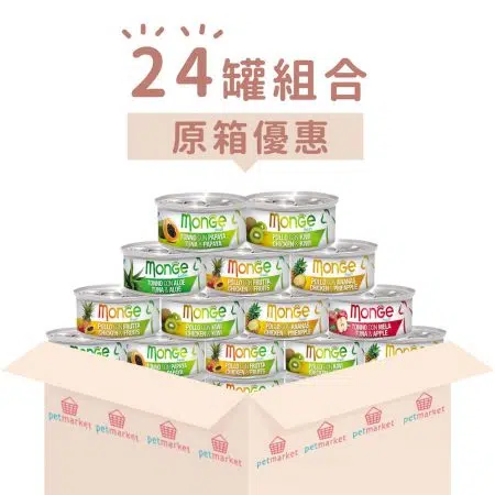 Monge Fruits - 鮮果系列 [80g x 24罐][組合優惠]