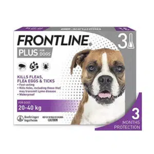 Frontline Plus - 殺蚤除牛蜱犬用藥水[2.68ml x 3支][20-40kg-紫]