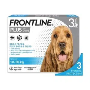 Frontline Plus - 殺蚤除牛蜱犬用藥水 [1.34ml x 3支][10-20kg-藍]
