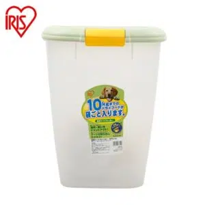 日本IRIS 密封防潮寵物儲糧桶10kg MFS-10 [綠色(半透明)]