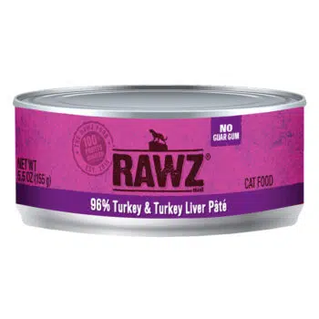 RAWZ - 96% Turkey & Liver Pate 火雞肉、火雞肝肉醬[全貓主食罐頭] 155g