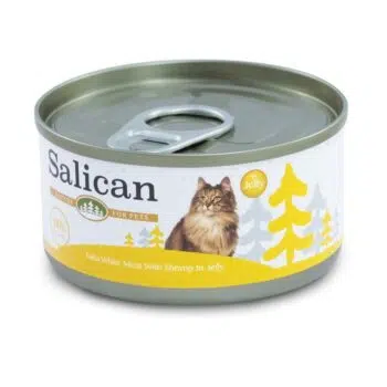 Salican - 經典吞拿魚系列 Tuna White Meat with Shrimp in Jelly 白肉吞拿魚、鮮蝦啫喱貓罐頭 85g