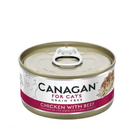 Canagan 原之選 - Chicken with Beef 雞肉、牛肉絲貓罐頭 (粉紅色) 75g