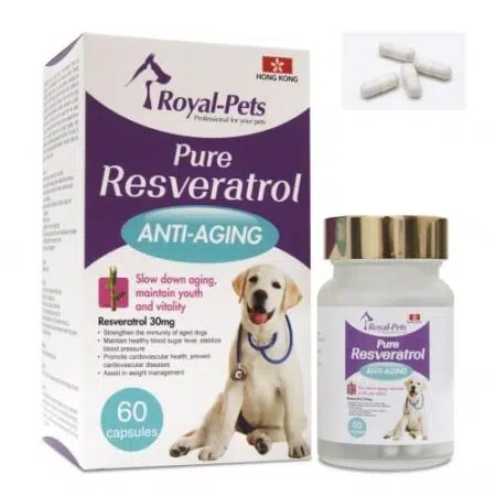 Royal-Pets - Pure Resveratrol 純正白藜蘆醇 60粒膠囊 [犬]