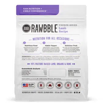 Bixbi - Rawbble Lamb 冷凍脫水羊肉狗糧 12oz - Image 2