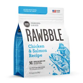 Bixbi - Rawbble Chicken & Salmon 冷凍脫水雞肉、三文魚狗糧 12oz