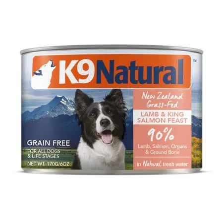 K9 Natural - Lamb & King Salmon 羊肉、三文魚 無穀物主食狗罐頭 170g
