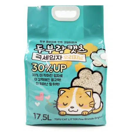 豆腐與貓 – 超凝結豆腐砂幼條1.5mm[原味] 17.5L