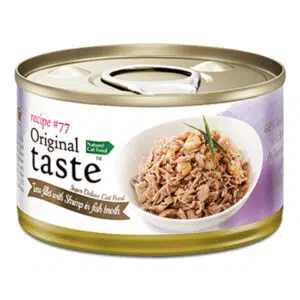 Original Taste 源自然#77系列 - Tuna fillet with shrimp in fish broth 高含量吞拿魚、蝦 70g