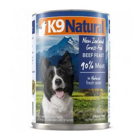 K9 Natural - Beef Feast 牛肉 無穀物主食狗罐頭 370g