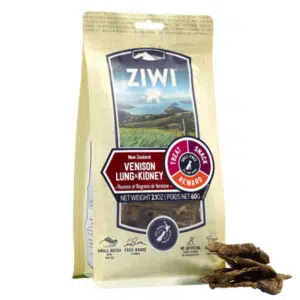 Ziwipeak - Venison Lung & Kidney 鹿肺、鹿腎風乾狗小食60g