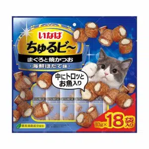 Inaba - 流心粒粒貓零食 [10g x 18入][吞拿魚．烤鰹魚．扇貝][QSC-286]