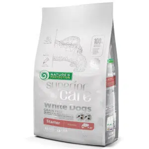 Nature’s Protection 保然 – White dogs salmon starter 無穀物去淚痕美毛[低敏三文魚][初生幼犬] 1.5kg