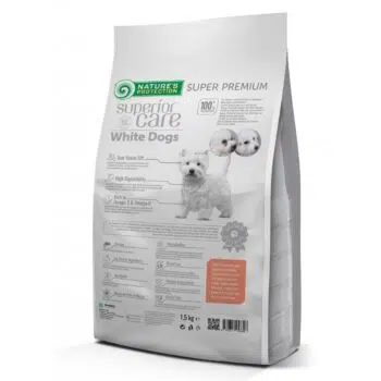 Nature's Protection 保然 - White Dogs Salmon Adult 無穀物去淚痕美毛[低敏三文魚][小型成犬] 1.5kg - Image 2