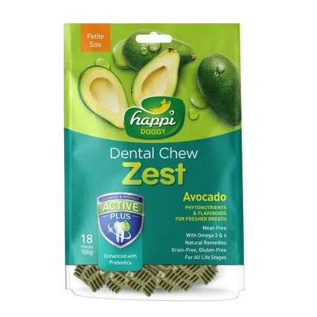 Happi Doggy - Avocado Dental Chew Zest 牛油果潔齒骨 2.5吋 [150g]