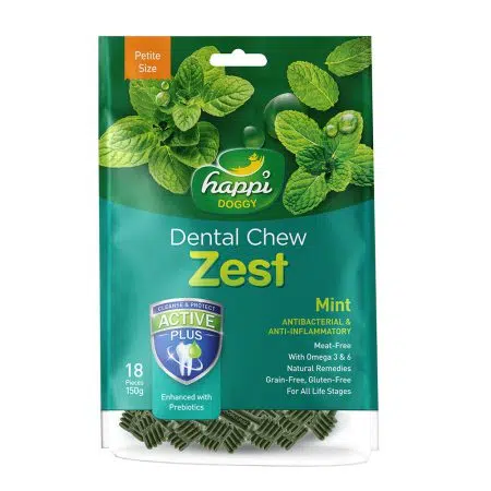 Happi Doggy - Mint Dental Chew Zest 薄荷潔齒骨 2.5吋 [150g]