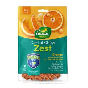 Happi Doggy - Orange Dental Chew Zest 香橙潔齒骨 2.5吋 [150g]