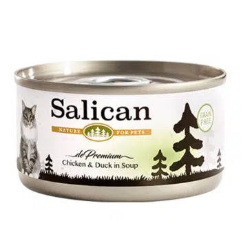 Salican - 鮮雞肉系列 Chicken & Duck in Soup 雞肉、鴨肉貓罐頭 85g