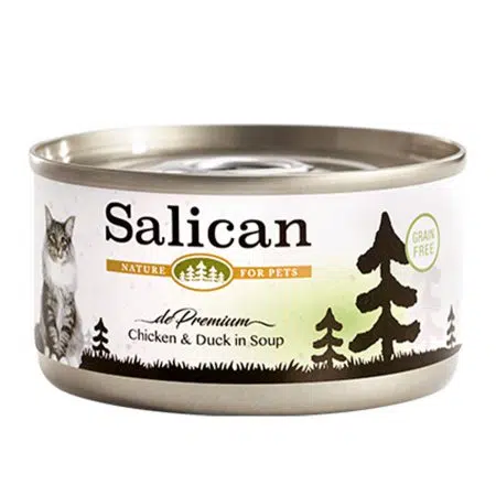 Salican - 鮮雞肉系列 Chicken & Duck in Soup 雞肉、鴨肉貓罐頭 85g