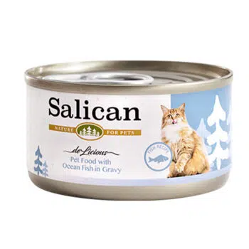 Salican - 滋味肉汁系列 Ocean Fish in Gravy 海洋魚貓罐頭 85g