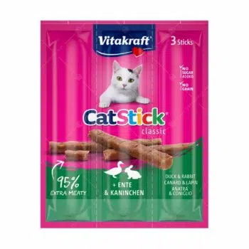 Vitakraft - 貓貓肉條小食 18g [3支裝][鴨肉、兔肉]