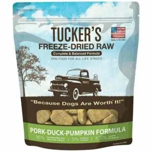 Tucker’s – Freeze Dried Pork,Duck,Pumpkin 豚肉、鴨肉、南瓜凍乾脫水狗糧 14oz