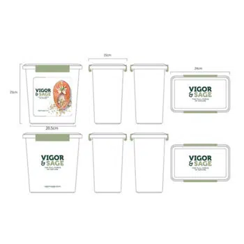 【Free~早買早享受】購買Vigor Sage 2kg糧2包 -贈送密實細糧筒乙個 - Image 2