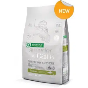 Nature’s Protection 保然 – White dogs Grain Free White Fish Junior 無穀物去淚痕美毛[低敏白魚][小型幼犬] 1.5kg