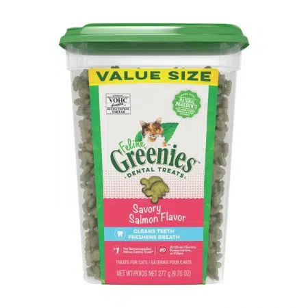 Greenies -潔齒貓小食9.75oz[三文魚味-盒裝]