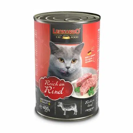 LEONARDO – 牛肉大餐配方罐頭 [大罐][成貓] 400g