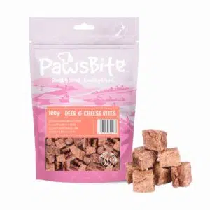 PawsBite - DEER & CHEESE 芝士鹿肉粒 100g