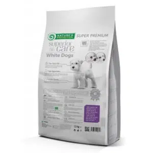 Nature’s Protection 保然 – White dogs salmon junior 無穀物去淚痕美毛[低敏三文魚][3-12個月幼犬] 1.5kg