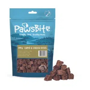 PawsBite - LAMB & CHEESE BITES 芝士羊肉粒 100g