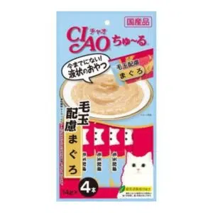 CIAO -毛球關注 吞拿魚肉醬 14g x 4條[SC-101]
