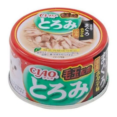 CIAO - A-56 雞肉、吞拿魚 化毛球濃湯貓罐80g