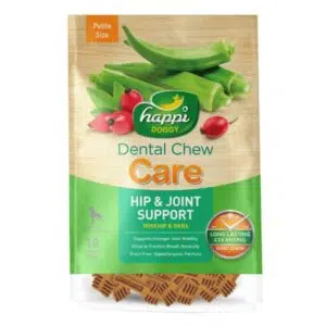 Happi Doggy - DENTAL CHEW CARE Hip & Joint Support 玫瑰果秋葵潔齒骨 2.5吋 [150g]