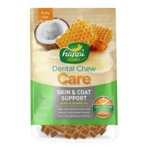 Happi Doggy - DENTAL CHEW CARE Skin & Coat Support 蜂蜜椰子油潔齒骨 2.5吋 [150g]