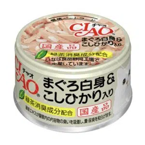 CIAO - 白身吞拿魚、白飯貓罐頭 85g [A-04]
