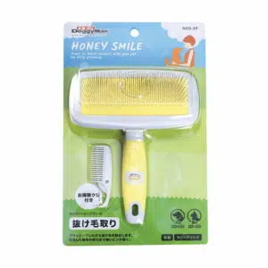 DoggyMan Honey Smile - 方形抗菌針梳 M [NHS-59][貓犬用]