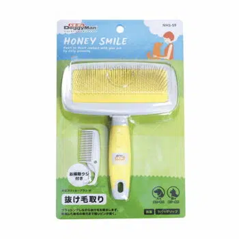DoggyMan Honey Smile - 方形抗菌針梳 M [NHS-59][貓犬用]